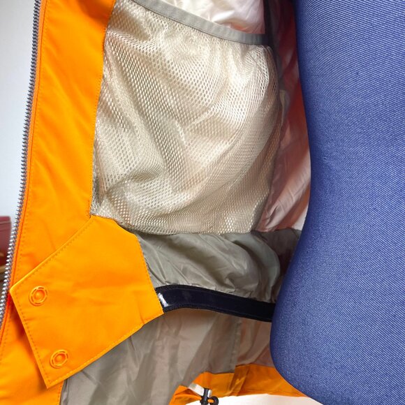 Helly Hansen Orange/White Insulated Ski Jacket RECCO Life Pocket Snow Skirt -M - Picture 12 of 16